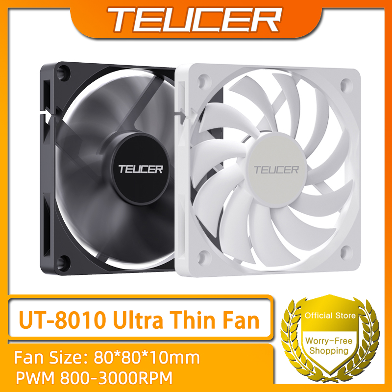Pc Chassis - TEUCER UT-8010 Ultra-ince Kasa Fanı 80x10mm
