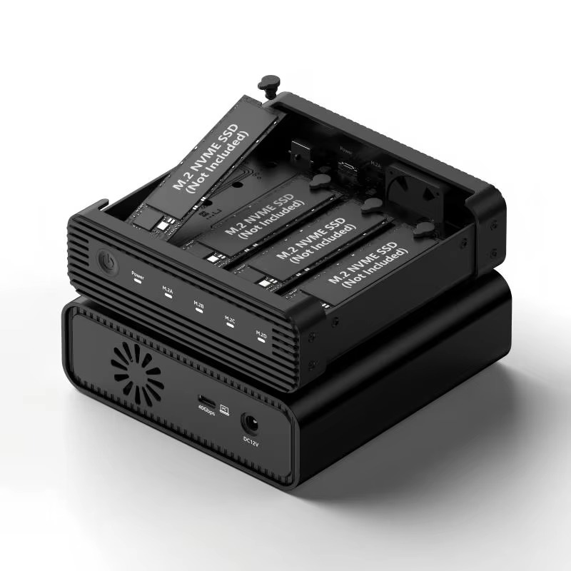 Case Fans - Alüminyum M2 4 Bölmeli USB4 Harici