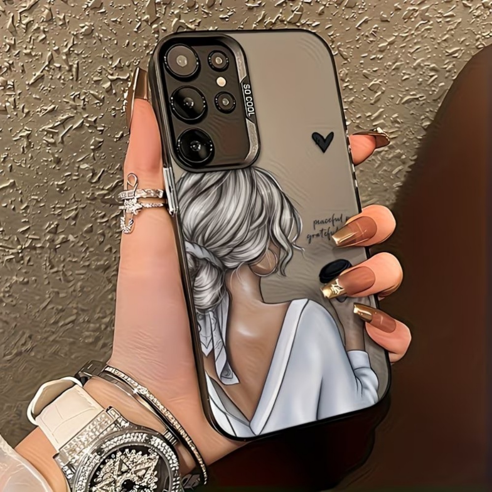 Matte Pc Case - Huzurlu Şükranlı Kız Baskılı Telefon Kılıfı
