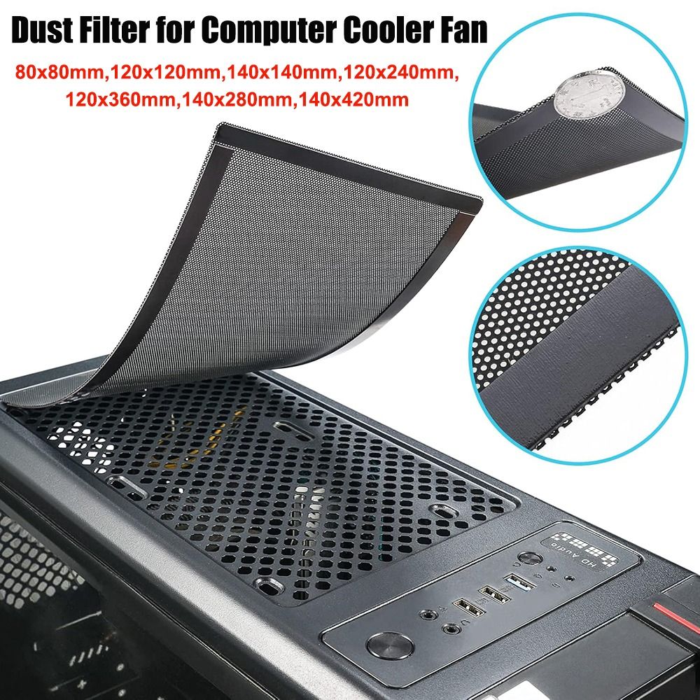 Dust Filter Pc - Yeni PVC Toz Filtresi Kapağı Siyah