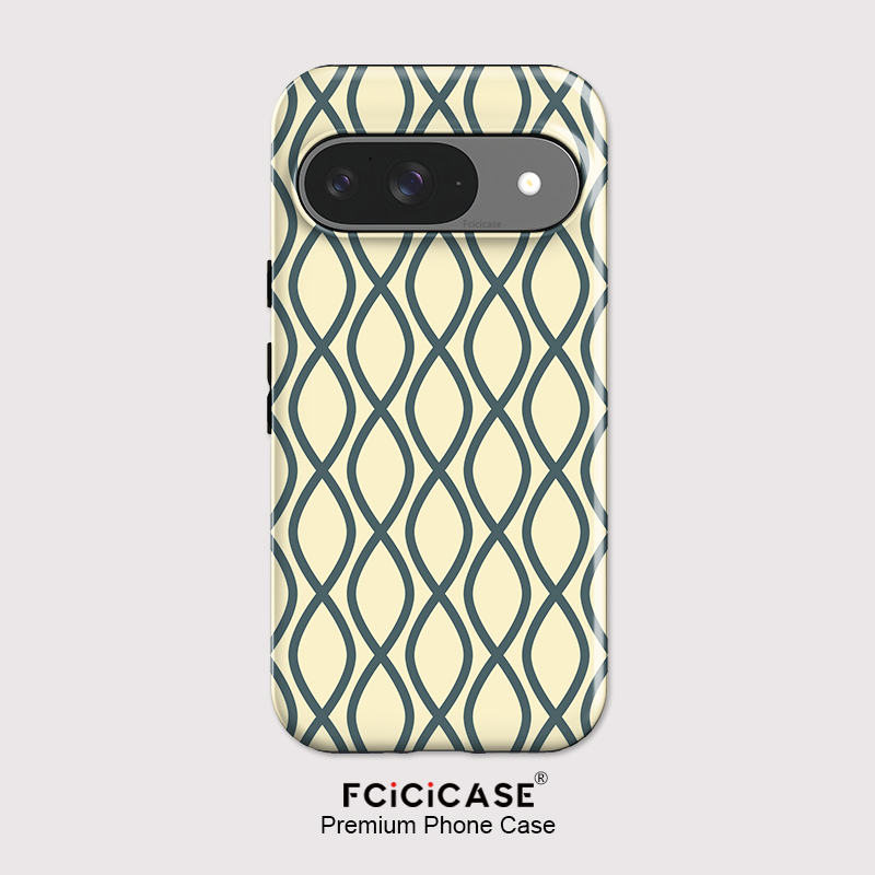 Matte Pc Case - Fcicicase Moda Çizgili Baskılı Telefon Kılıfı