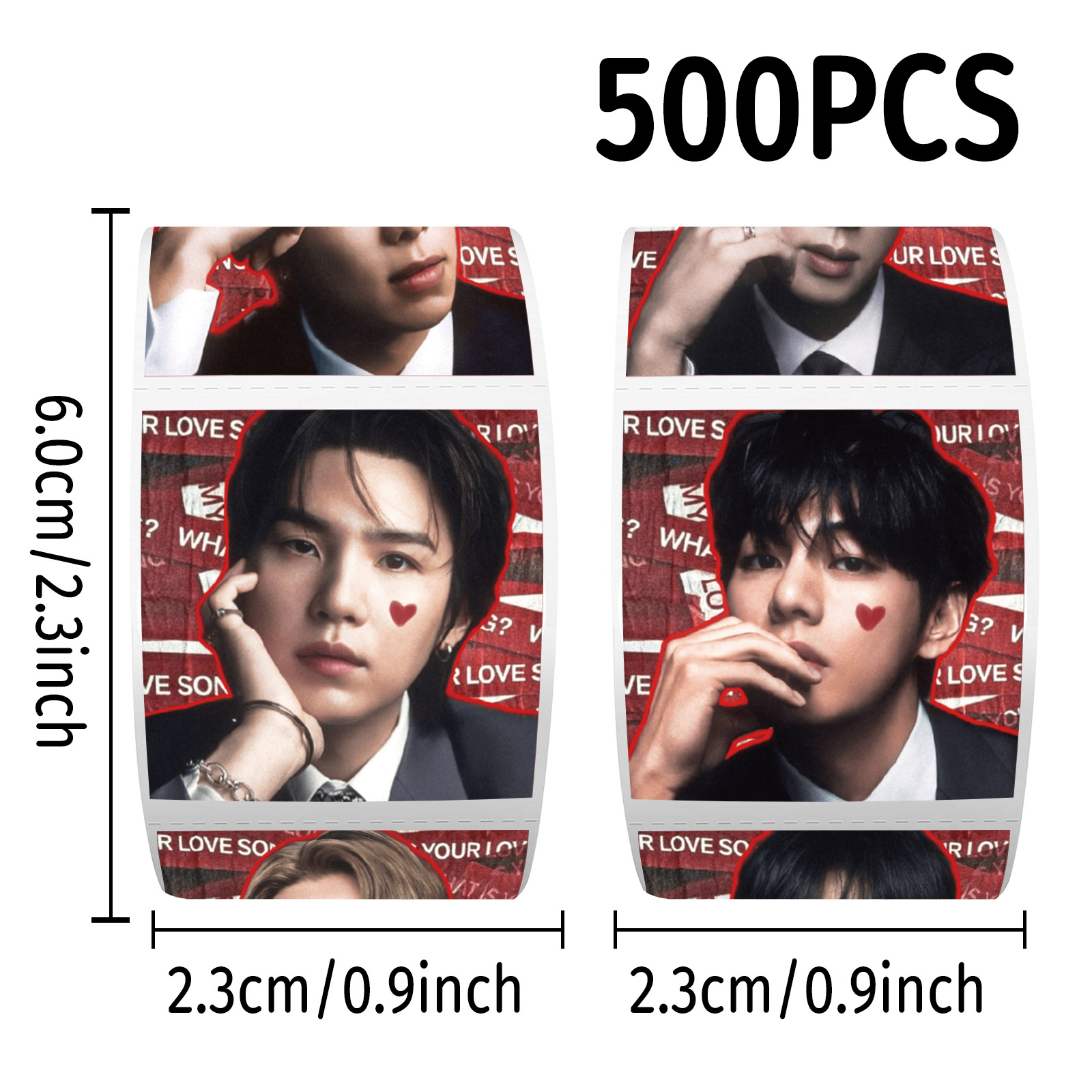 K-pop BTS Rulo Çıkartmalar 500 - Case Fans incelemesi ve fiyatı